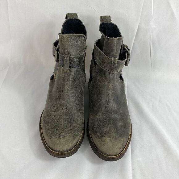 Very Volatile Fiery leather charcoal ankle bootie size 7.5 - Picture 2 of 9